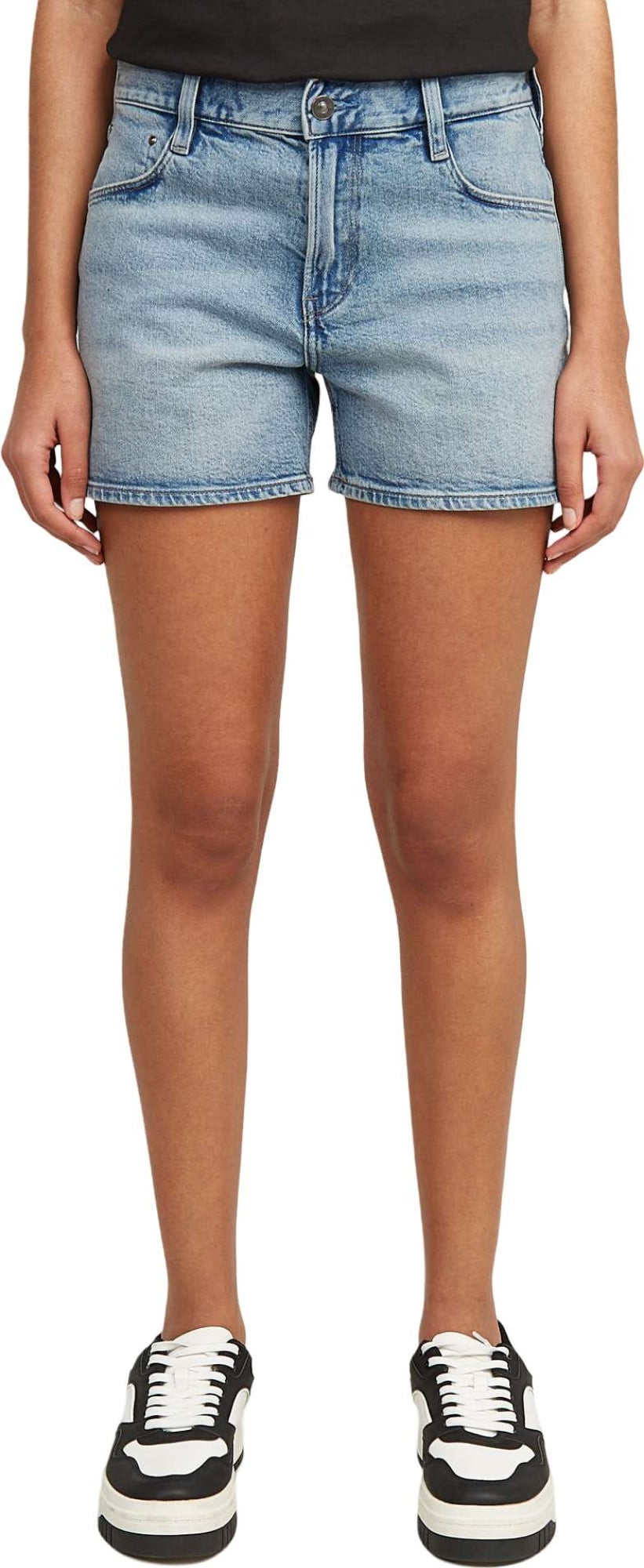 Pantaloncini Donna G-Star Lynton - Fit Boyfriend, Tasche Laterali E Posteriori, Chiusura Con Cerniera, Stile Casual