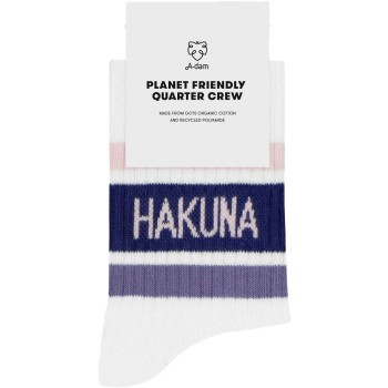 Quater socks purple hakuna matata