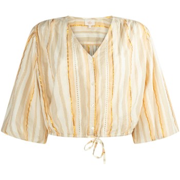 BIRGET blouse CO 466 beige gold striped