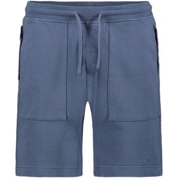 Shorts garment dyed ombre blue