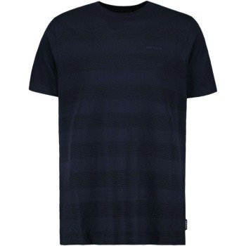 T-shirt striped mix dark navy blue