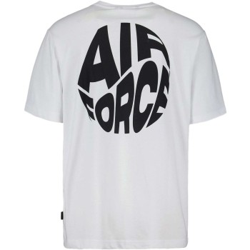 Round airforce fb t-shirt white
