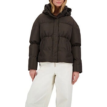 Maya Puffer Jacket Dark Coffee