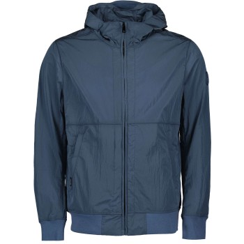 Waxed crincle jacket china blue