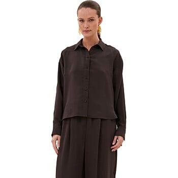 kris satin stripe blouse