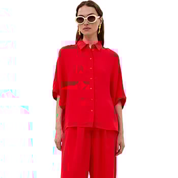 Sunny Satin Stripe Blouse Lollipop