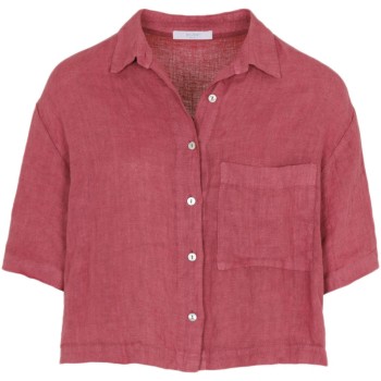 Cris linen blouse raspberry