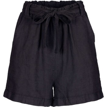 June linen shorts jet black