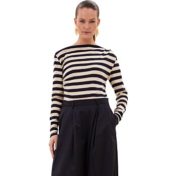 leya big stripe top