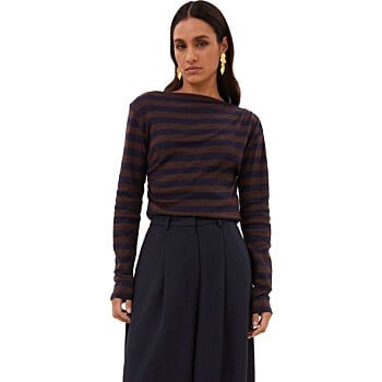 leya big stripe top