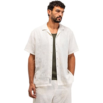Alex Resort Embro Shirt SS Titan white