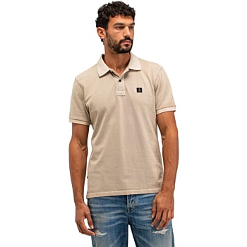 Army Pique Polo Stone beige