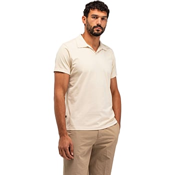 Alain Jersey Polo Beige grey