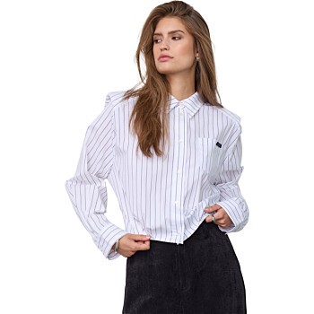 RivenCC Shoulder Shirt White