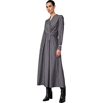 LyviaCC Maxi Wrap Dress Mid Grey