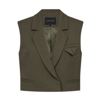 CMTailor Short Waistcoat Ivy Green Melan