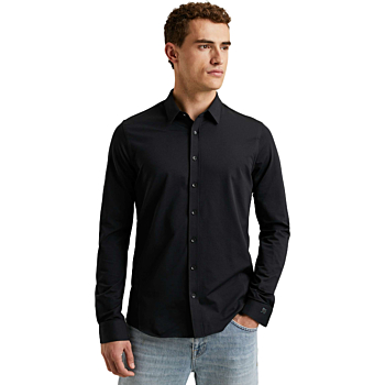 Long Sleeve Shirt Twill Jersey 2 t Black