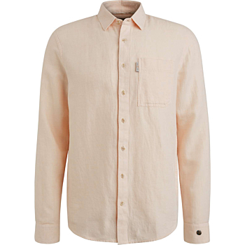 Long Sleeve Shirt Co Li YD Twill Cream tan