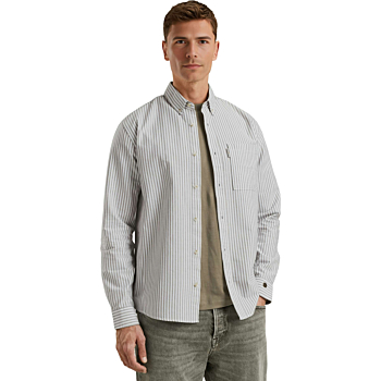 LONG SLEEVE SHIRT Oxford Stripe Brindle