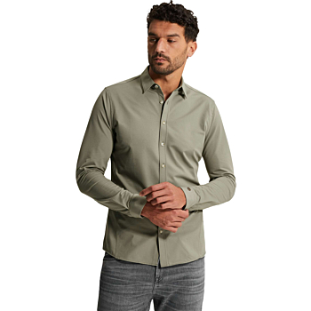 LONG SLEEVE SHIRT Twill Jersey 2 t Dried Sage