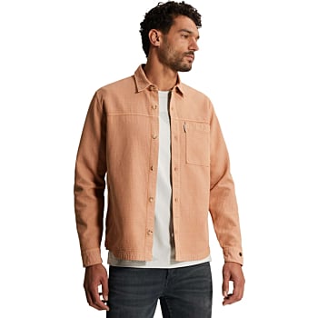 LONG SLEEVE SHIRT GD Block structu Cafe Creme