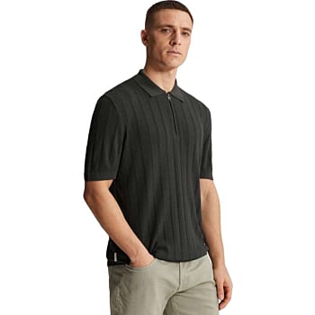 Short sleeve polo regular fit soso Black Sand