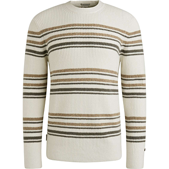 Crewneck regular fit cotton blend Vaporous Gray