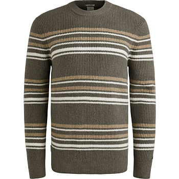 Crewneck regular fit cotton blend Granite Gray