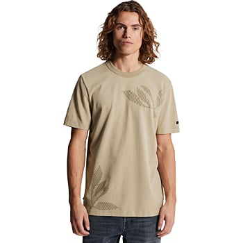 Short sleeve r-neck regular fit je Aluminum