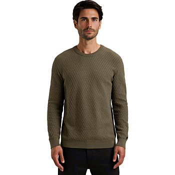 Crewneck regular fit cotton stretc Crocodile