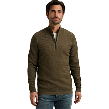 Half zip collar ecovero Crocodile