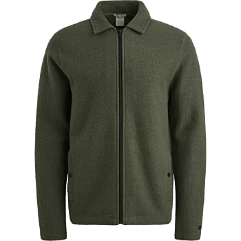 Zip jacket boiled wool Kambaba