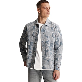 Long sleeve shirt Jacquard double Mirage Gray