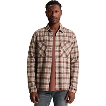 Long sleeve shirt Dobby yarn dyed Lunar Rock