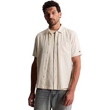 Short Sleeve Shirt Cotton linen ya Silver Birch