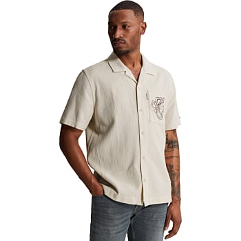 Short Sleeve Shirt Yarn dye struct Rock