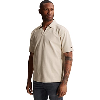 Short sleeve polo relaxed fit stru Silver Birch