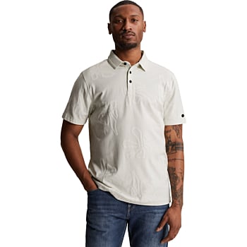 Short sleeve polo regular fit jacq Blue Flower
