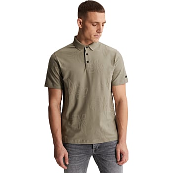 Short sleeve polo regular fit jacq Vetiver