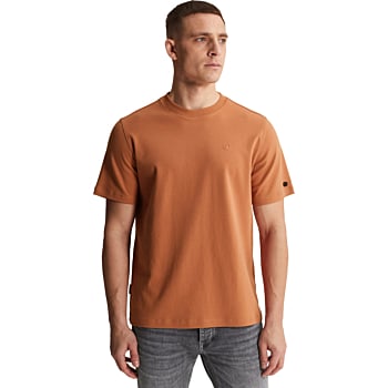 Short sleeve r-neck regular fit in Sunburn