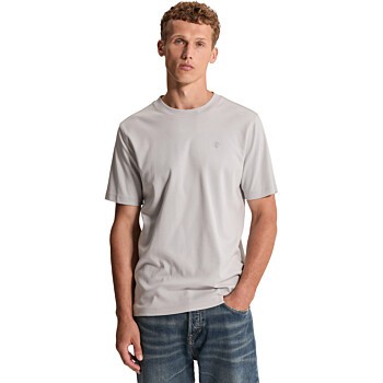 Short sleeve r-neck regular fit in Harbor Mist