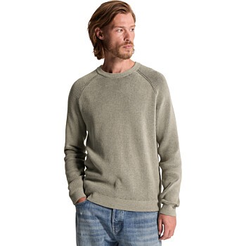 Crewneck regular fit soft blend Abbey Stone