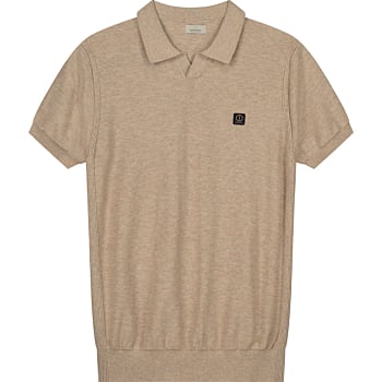 Polo s/s melange slub
