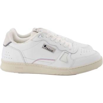 Commute leather sneakers white