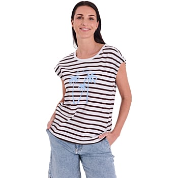 FQFenjal tee brilliant white & coffee bean