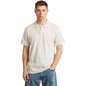 Core regular jacquard polo s\s