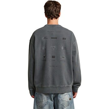 Washed multi gr relaxed r sw