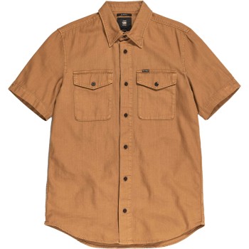 Marine slim shirt s\s chipmunc brown