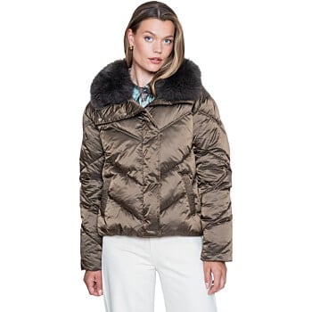 Jacket nylon brown