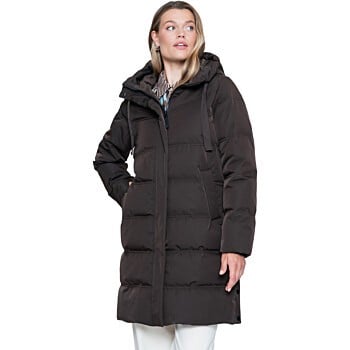 Jacket nylon dark brown
